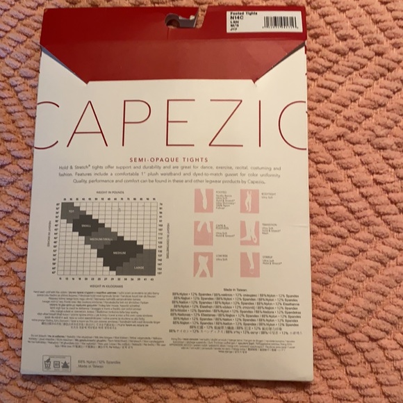 NIB Capezio Footed Tights - Picture 10 of 10